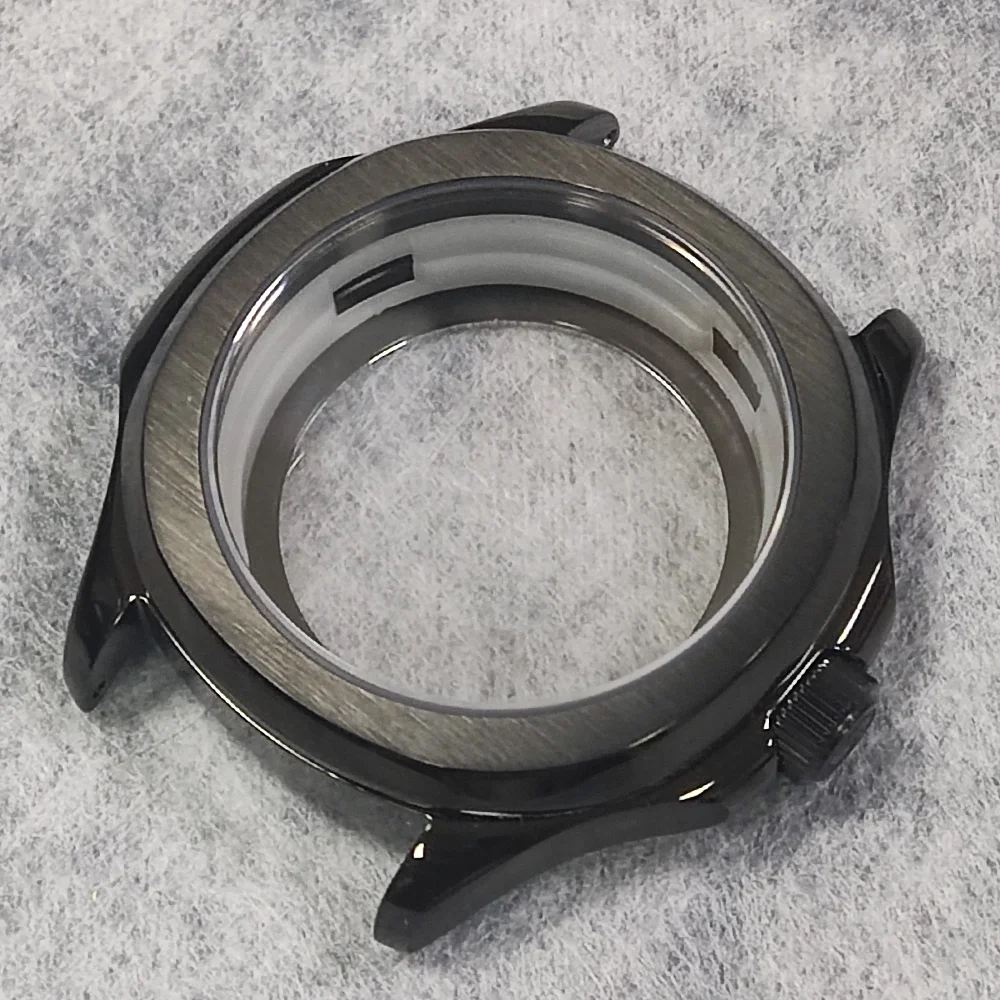 스테인리스강 사파이어 유리 케이스, 유리 후면 커버 포함, NH35/NH36 무브먼트에 적합, 39mm