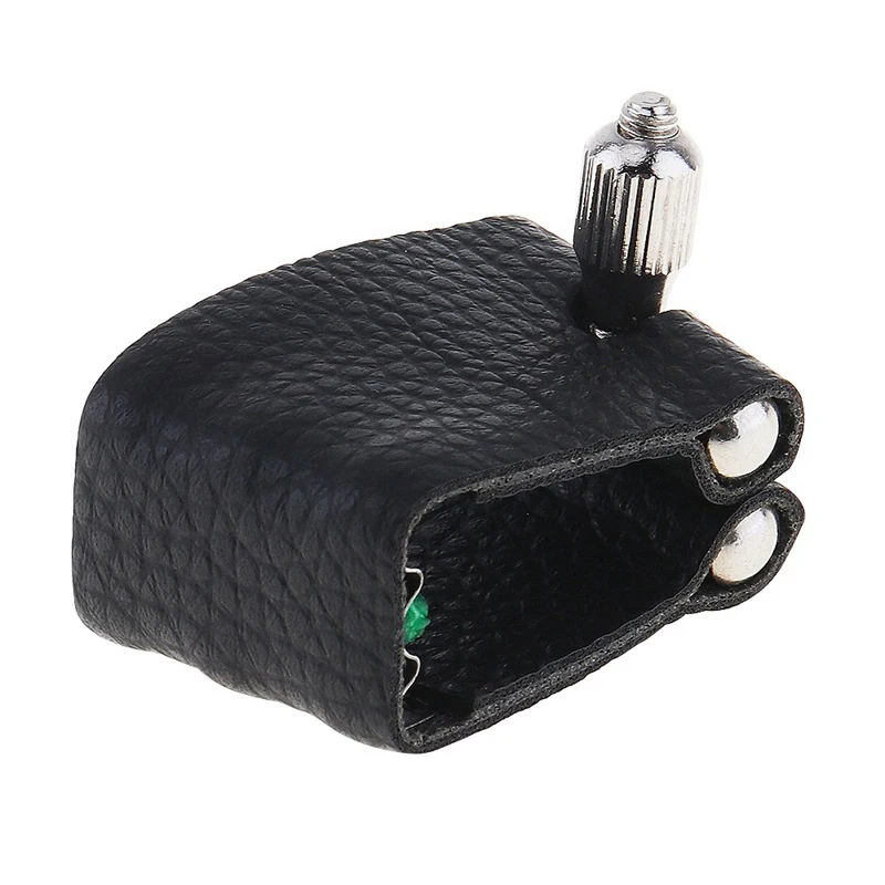 PU Leather Soprano B Clarinet Rubber Mouthpiece Ligature Musical Wind Instrument Parts Saxophone Accessories