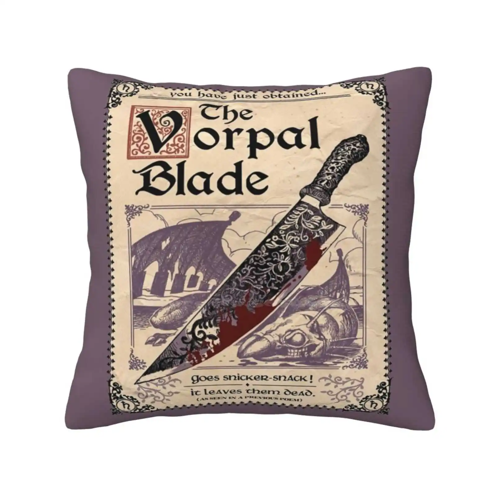 The Vorpal Blade ( Alice Madness Returns) Fodera Per Cuscino Hug Federa Alice Madness Returns Blade Dagger Arma Vorpal Blood