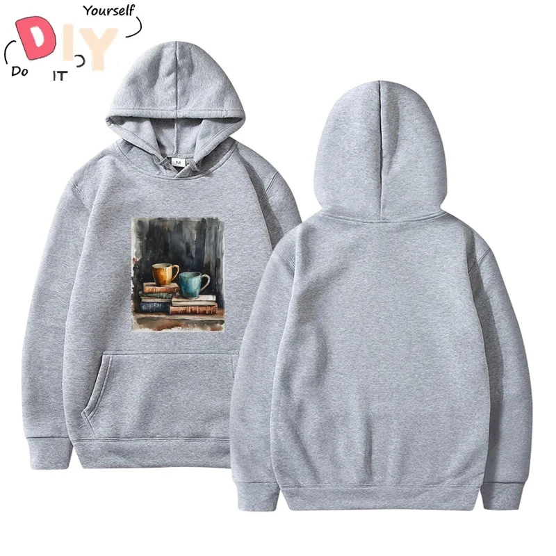 

Есть чашка на книге Базовая Мягкая Спортивная толстовка с капюшоном в наличии Мужская винтажная модная Корейская пузыревая Милая Сексуальная