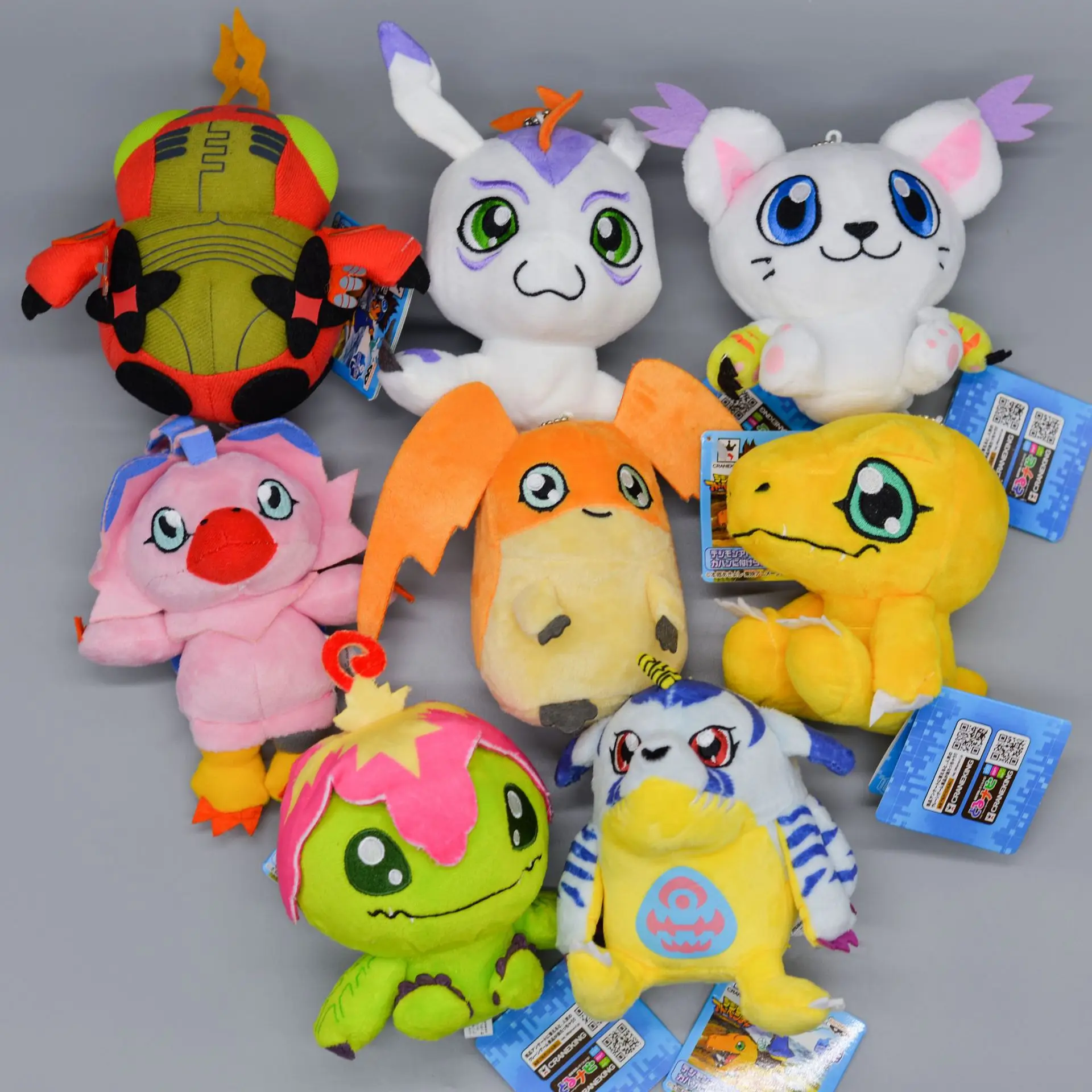 9CM Anime Digimon Adventure Agumon Koromon Gabumon Patamon Toy Soft ...