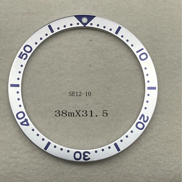 38mm Flat Aluminum Bezel Inserts Classic Blue/Red Case Ring  Suit  for Seiko Series Watch SPRD SKX Tuna/Turtle/Diver's