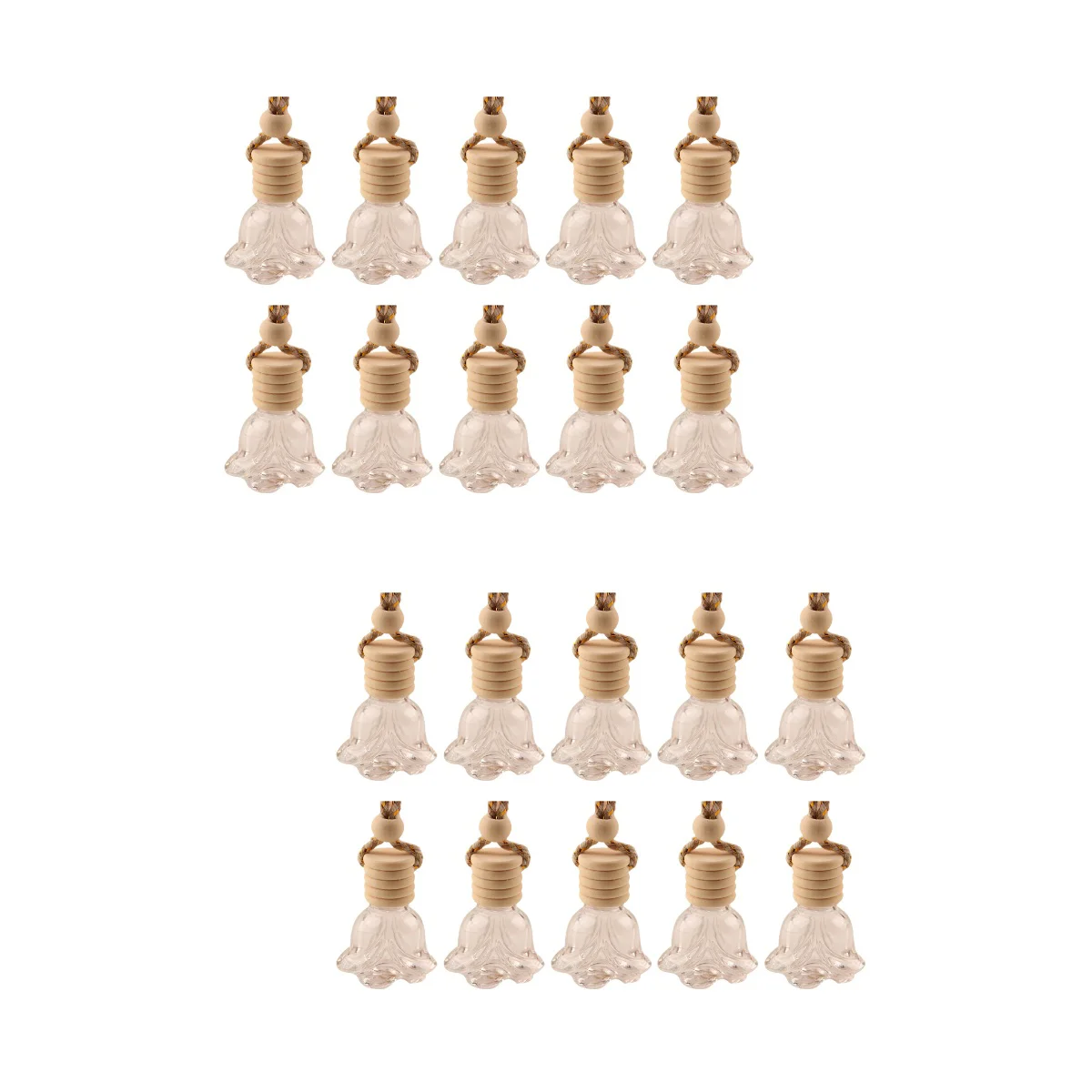 

20 Pcs Bottled Hanging Decor Perfume Pendant Diffusers for Essential Oils Car Bottles Ornament Mini Auto Aroma