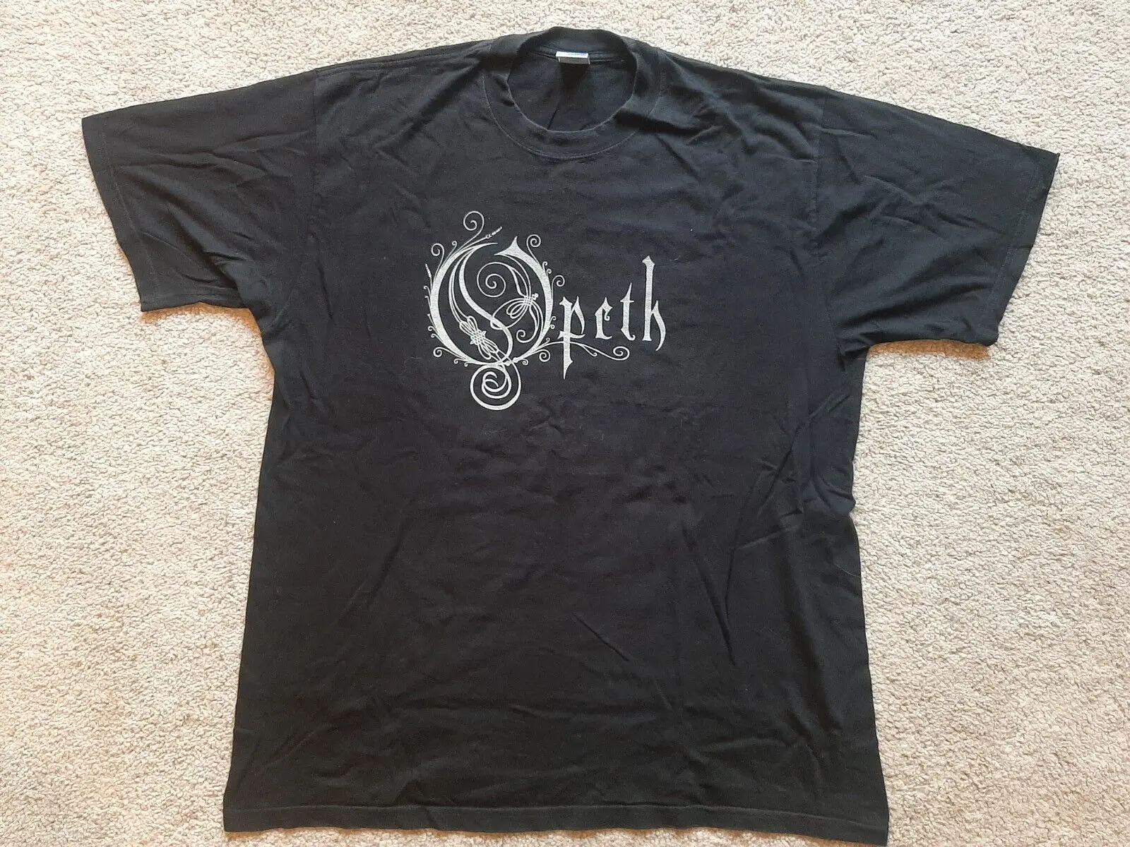 Opeth Vintage 2002 Uk Tour T Shirt Xl Black Lp Prog Metal Rock Porcupine Tree Cd Maniche Lunghe O Corte