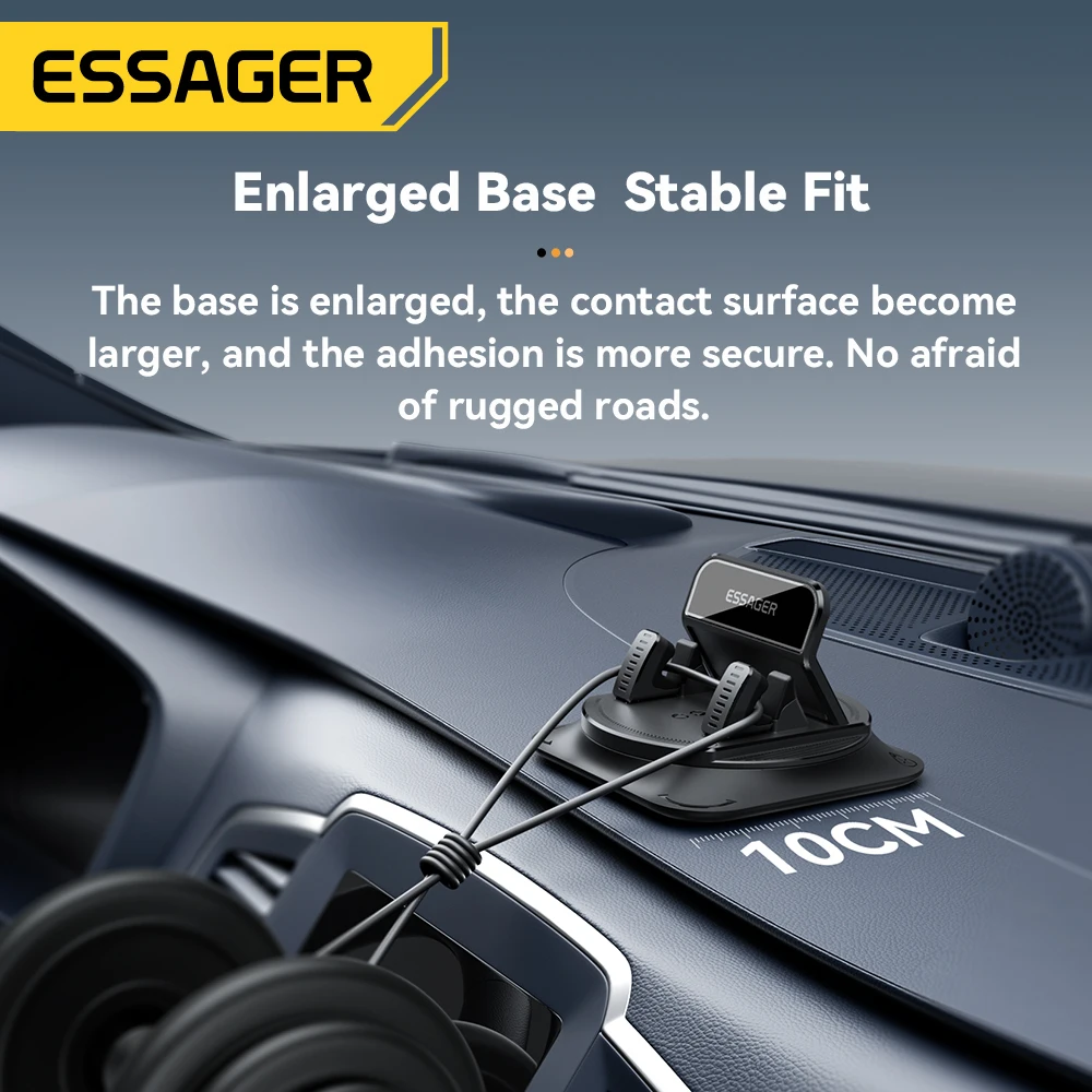 Essager Anti-slip Car Silicone Holder 360 Degree Car Dashboard Stand Cell Phone Mount For iPhone Samsung Xiaomi Huawei Universal