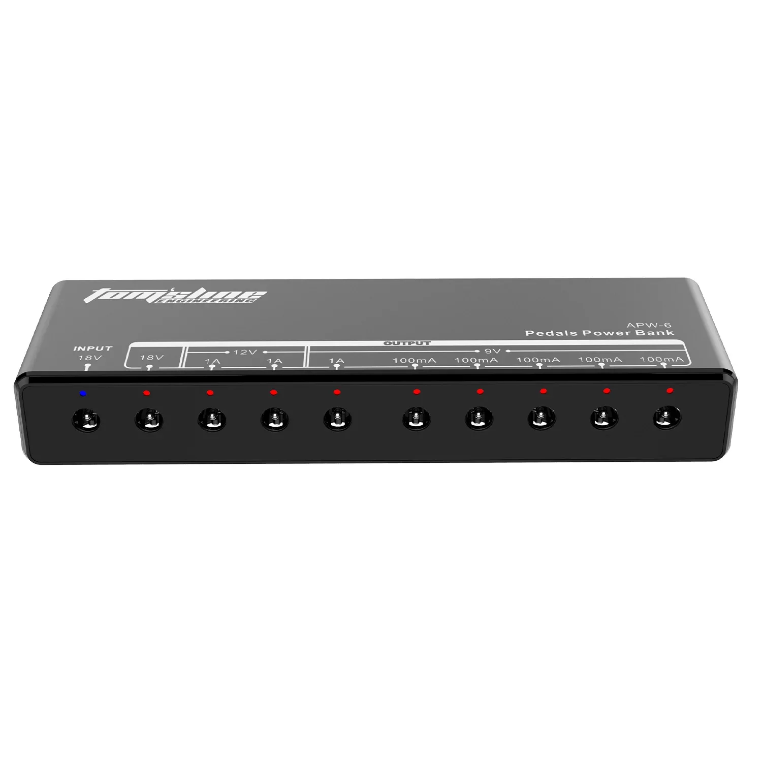Guitar Effect Pedal Board Power Supply Bank Guitar Processor 9V/12V/18V Uk/EU/US Plug Aroma Apw-6