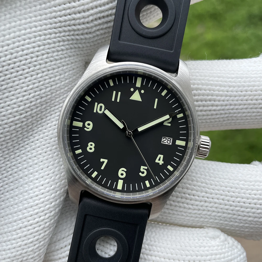 STEELDIVE SD1940 Pilot Automatic Mechanical Watch For Men Waterproof Sapphire Crystal Stainless Steel NH35 Movement Dive Watches