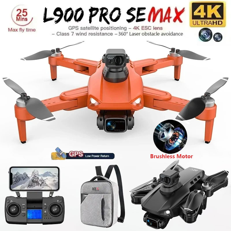 L900 Pro SE MAX GPS Drone 4K Professional Dual HD Camera 5G WIFI 360Â° Obstacle Avoidance Brushless Motor Rc FPV Quadcopter Dron