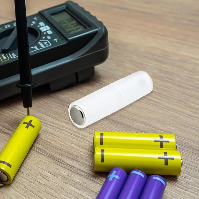 AA Battery Adapter Battery Adapter AAA To AA Battery Converter Holder AAA To AA Battery Converter For Home School Offices Garage