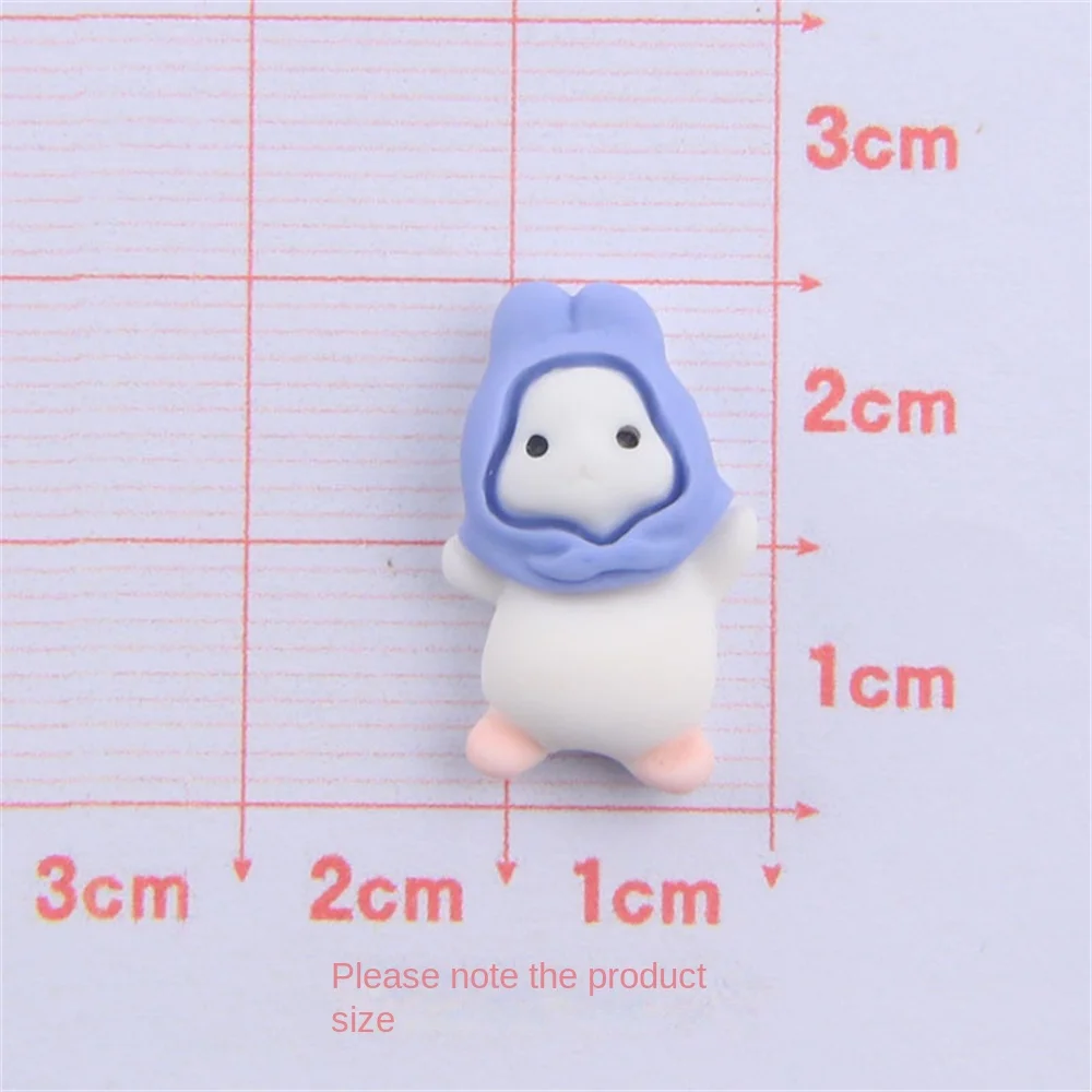 1/5PCS Decor Cartoon Angel Bunny Jewelry Decoration Resin Cream Ornaments Resin Cream Glue