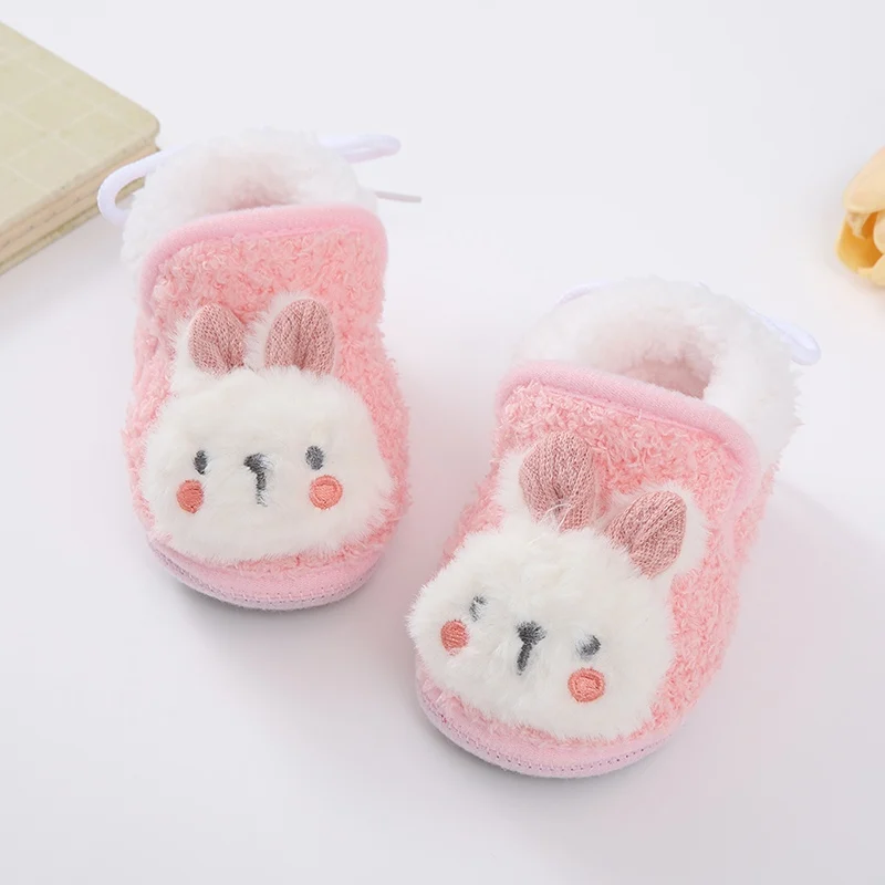 Newborn Toddler Warm Boots Winter First Walkers baby Girls Boys Shoes Soft Sole Cute Cartoon Snow Booties Kids Snow Boots infant newborn boots winter baby girls boys snow boots warm plus velvet outdoor soft bottom non slip children boots kids shoes