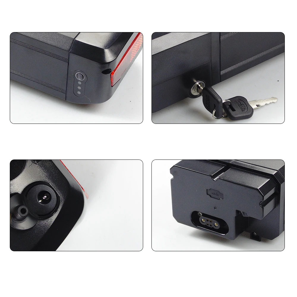 52V 20Ah 48V 20Ah Rear Rack Battery Fat Tire Dual Motor 750W Ariel Rider Pedal Grizzly Electric AWD III Electric Bicycle