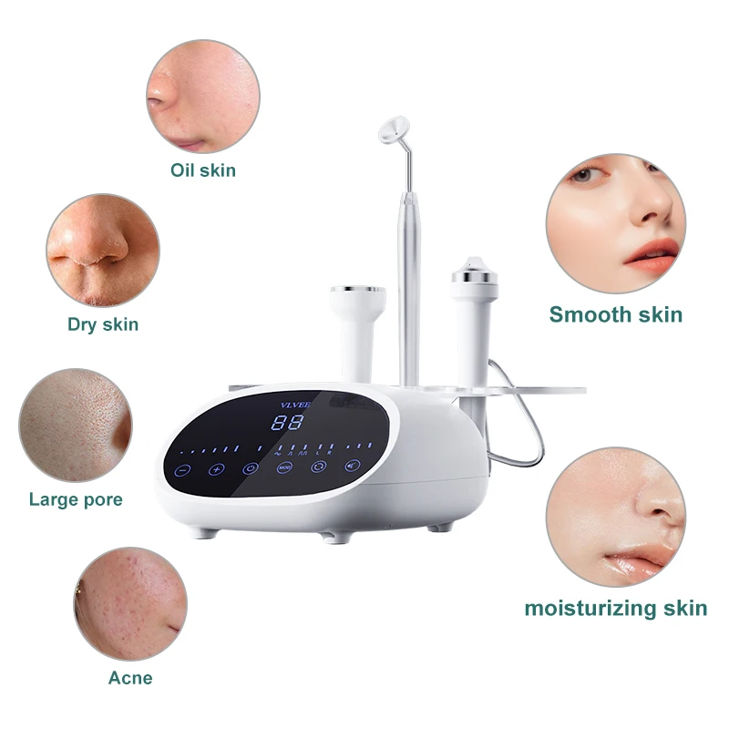 3 In 1 Magic Oxygen Bubble Machine Gentle Deep Facial Cleansing Skin Whitening Rejuvenation Skin Management Beauty Salon VLVEE