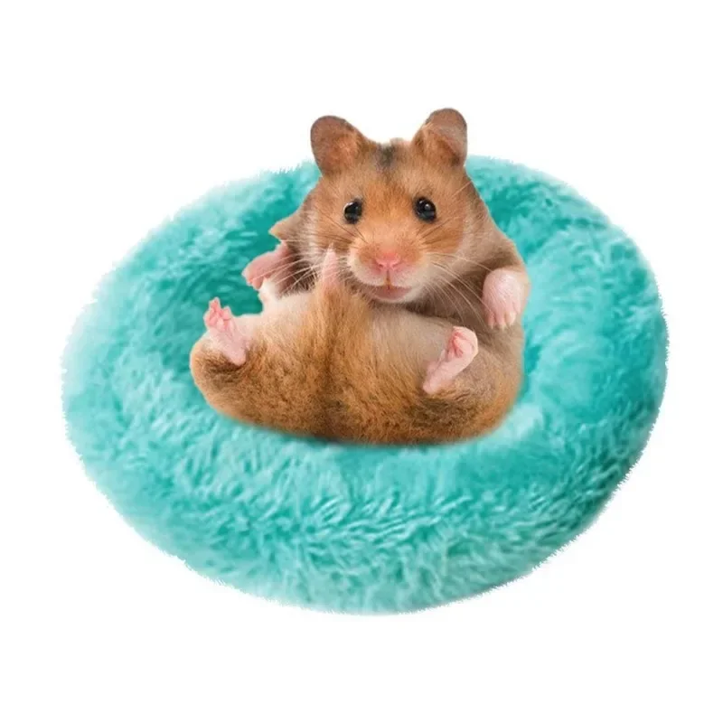 Hamster Coconut Shell Hanging Hammock Nest Bed Hideout with Stand Cage Accessories for Small Animals Golden Bear Sugar Glider