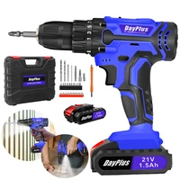 Cordless Drill Kit Electric Screwdriver Kit, 45Nm Cordless Combination Drill, LED Work Light, Home and Garden DIY Project Kit