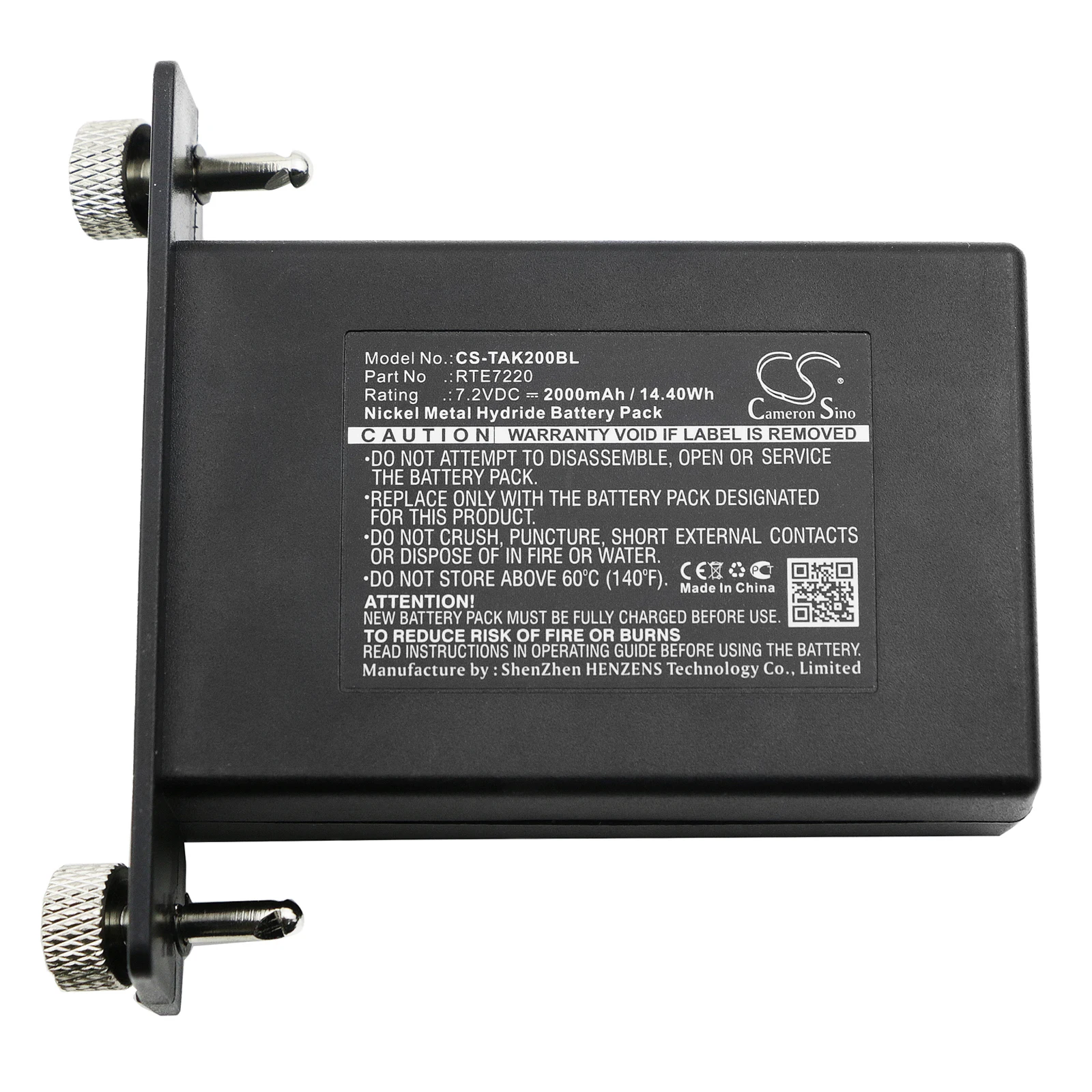 

GreenBatteryPower CameronSino 2000mAh 7.2V 14.40Wh Crane Remote Control Ni-MH Battery for Schwing 491001057 , Teletec RTE7220