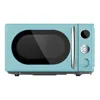 0.7 cubic feet retro desktop microwave, free delivery of kitchen essentials, 700 watts, blue, new 5