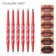 FOCALLURE 매트 립라이너, 방수, 오래 지속되는 자연스러운 매력적인 립 라이너, 컨투어 립스틱 펜슬, 여성 입술 메이크업 화장품