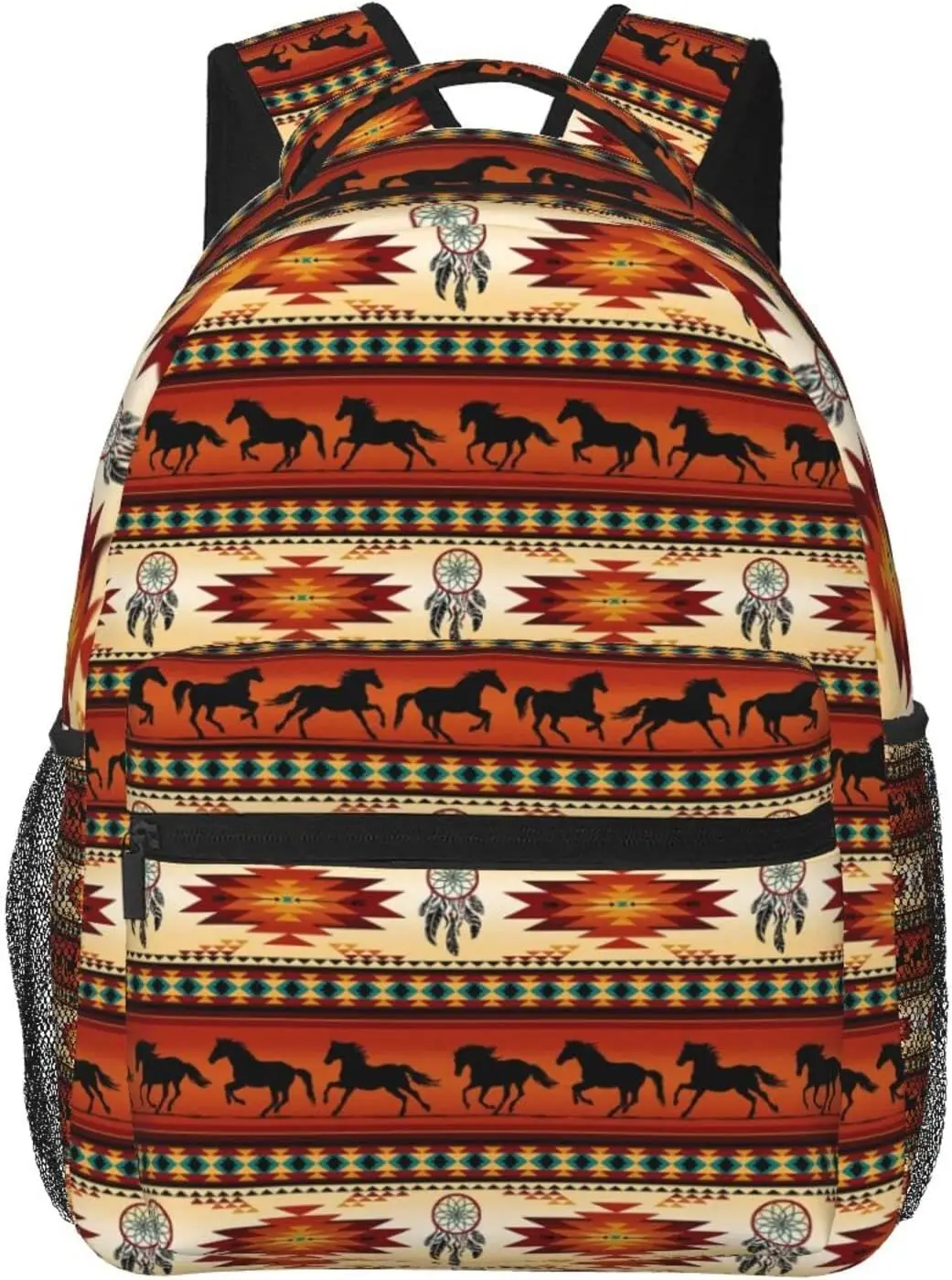 

Рюкзак с лошадью в стиле ретро, сумки для книг, сумка для ноутбука, сумки на плечо, дорожный походный рюкзак для кемпинга для мужчин и женщин