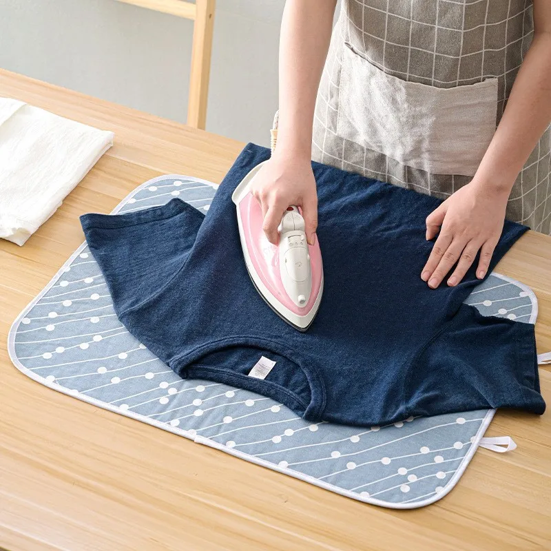 Foldable ironing board table style sponge padded safe for steam / Heat Insulation ironing pad / mat