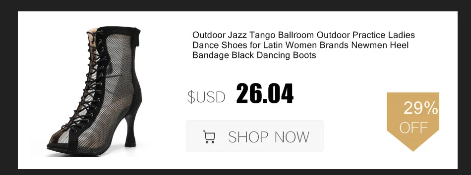 Discounts Sale Jazz Salsa Ballroom Latin Dance Shoes High Heel For Dancing Women Training Ladies Black Flock 1022 Summer Boots