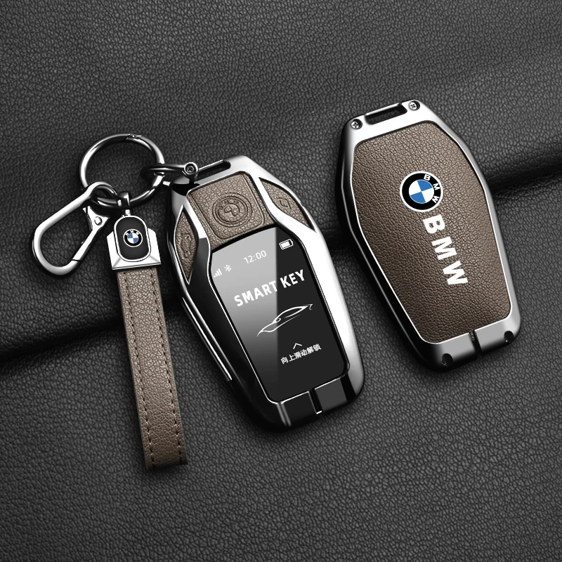 Goat Skin Car Key Case for BMW F10 F11 F15 F16 F20 F25 F30 F34 X1 X3 X5 X6 X7 G01 G02 G30 G05 G07 3 5 7 Series U11 I7 I20 M3 M4 key case key case cover car key shell remote control case cover
