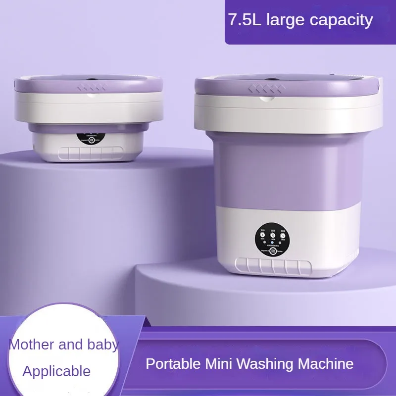 2023 Folding Washing Machine Mini Small Washing Dual Purpose Baby