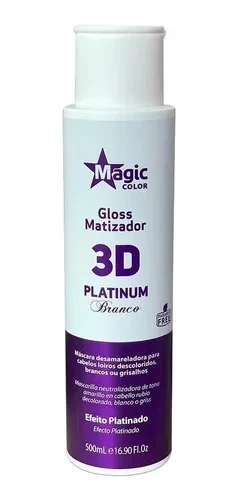 Matizador Magic Color - Branco 300ml - Efeito Platinado 3d - Hair Color  Developers - AliExpress