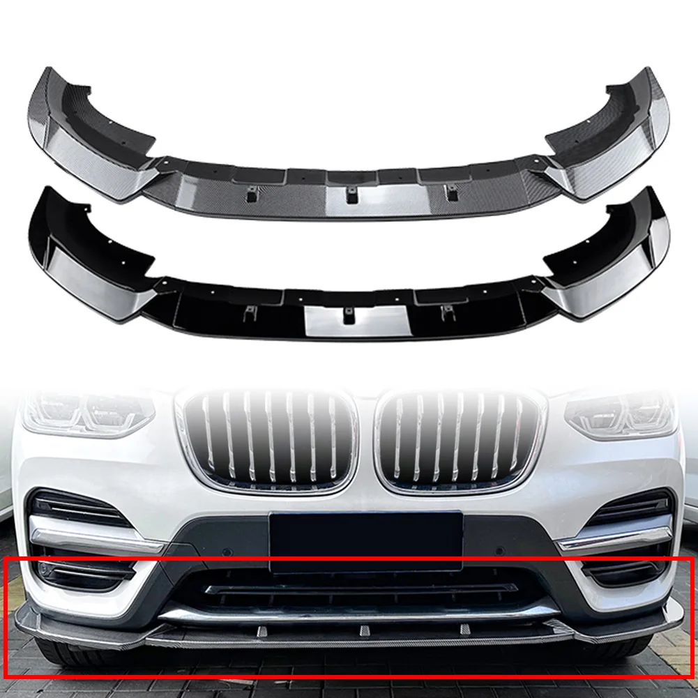 

Front Bumper Lip Splitter Spoiler Body Kit Car Accessories For BMW X3 G01 X4 G02 2018 2019 2020 2021