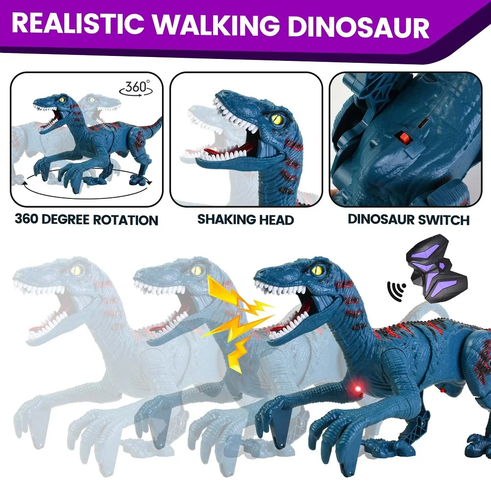 2.4g rc dinossauro brinquedos robô jurássico parque raptor dinossauro mundo  elétrico velociraptor brinquedo rc t-rex modelo brinquedos para crianças  presentes - AliExpress