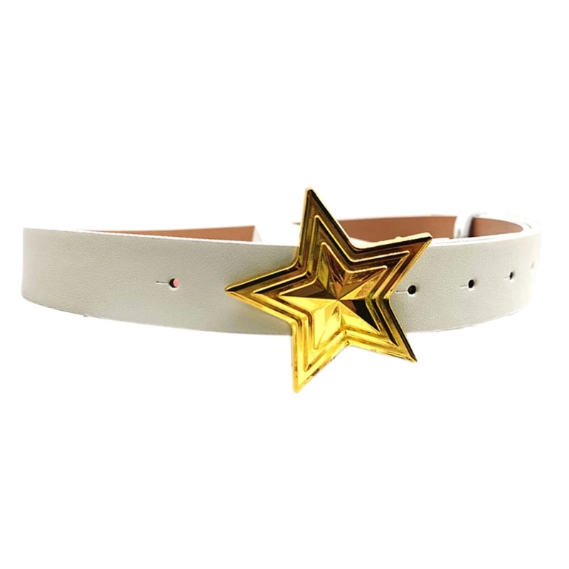 

Casual Pin Buckle PULeather Belt for Women Y2K Subculture Buckle Waist Belt for Teens Girls Female Dress Pants Belt