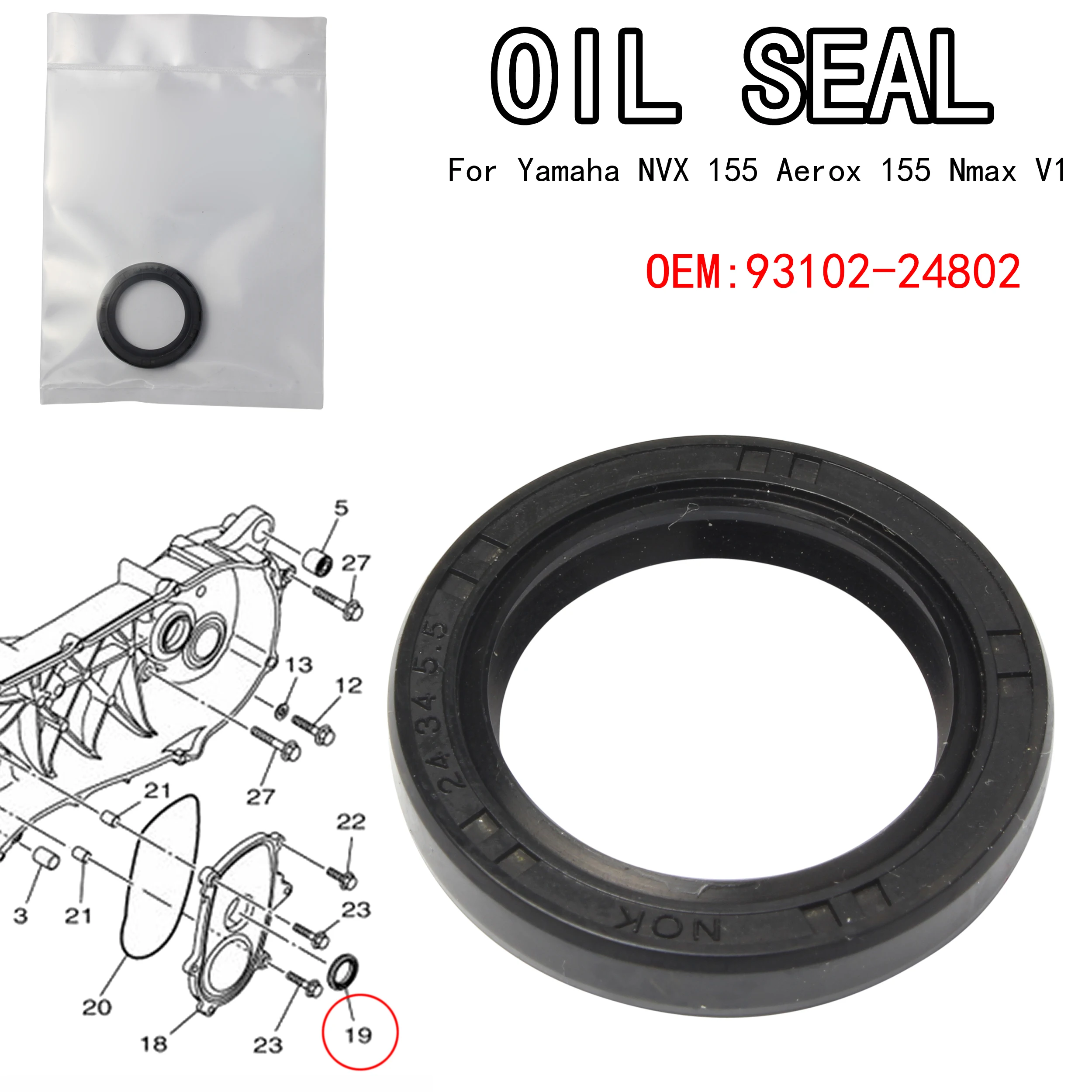 Paraolio Carter Per Yamaha Nvx 155 Aerox 155 Nmax V1