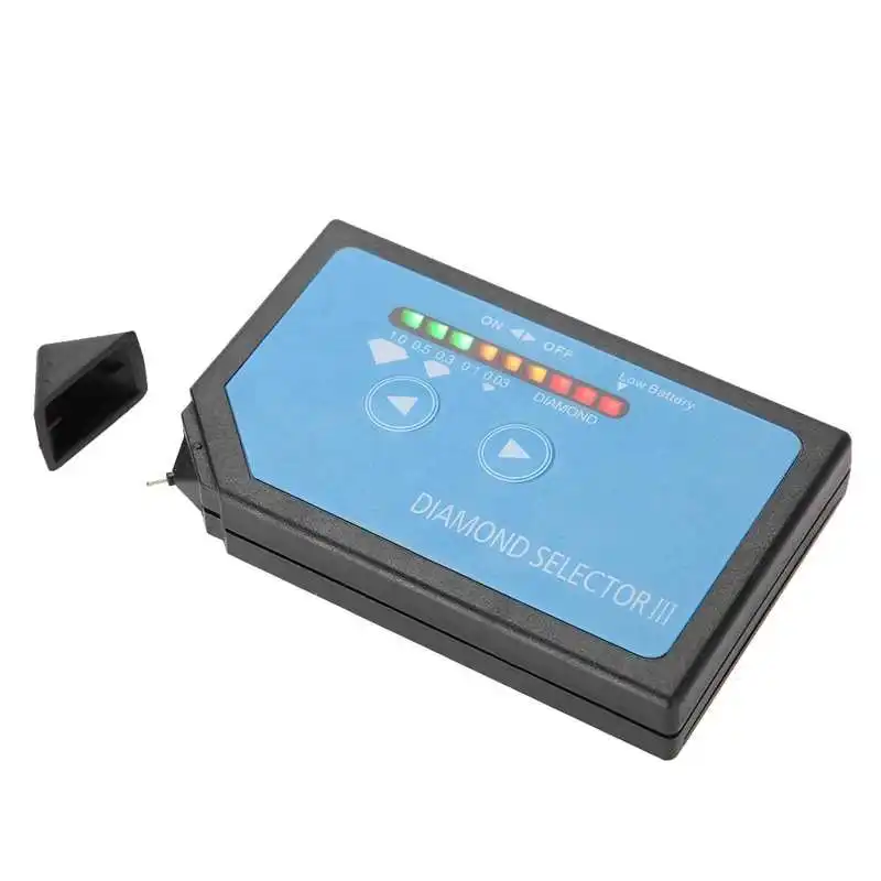 LED 표시기가 있는 실용적인 휴대용 보석 테스트 도구, 다이아몬드 선택기 III, 정확한 보석상 테스트 플랫폼, 느슨한 돌