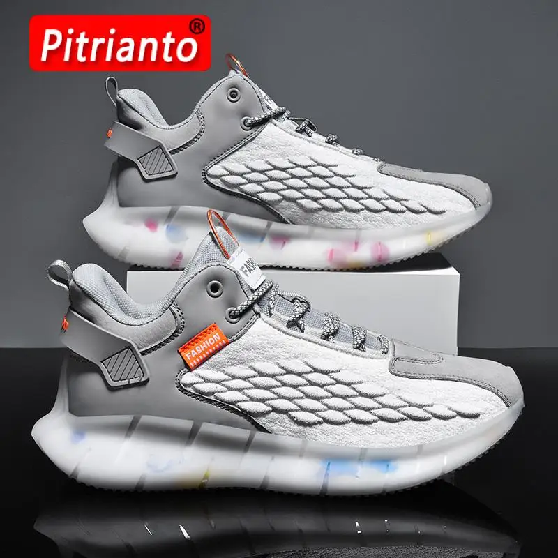 

Men Sneakers Mens Casual Lace Up Breathable Shoes Tenis Brand Designer Shoes Trend Running Jogging Shoes Male Vulcanized Shoes