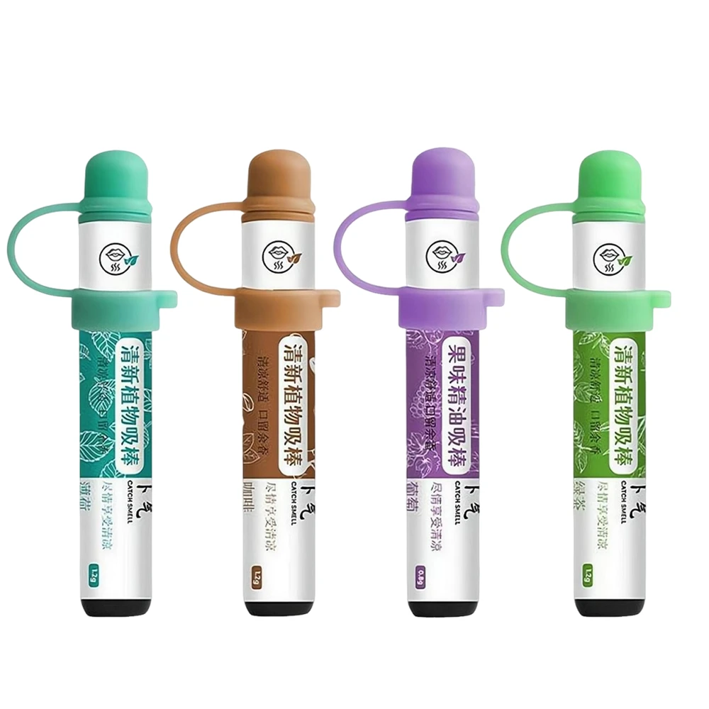 Herbal Aromatherapy Inhaler: Revitalizing Mix of Mint, Grape, Coffee, and Green Tea