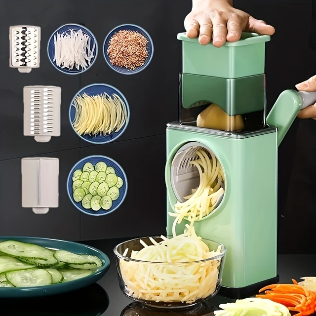 Kitchen Spiralizer Vegetable Cutter Spiral Grater Cutter Potato Cucumber  Carrot Grater 3 in1 Vegetable Slicer For Electric Drill - AliExpress