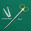 Nasal peeling blunt head scissors straight elbow tissue scissors 1pcs 2