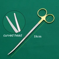 Nasal peeling blunt head scissors straight elbow tissue scissors 1pcs 2
