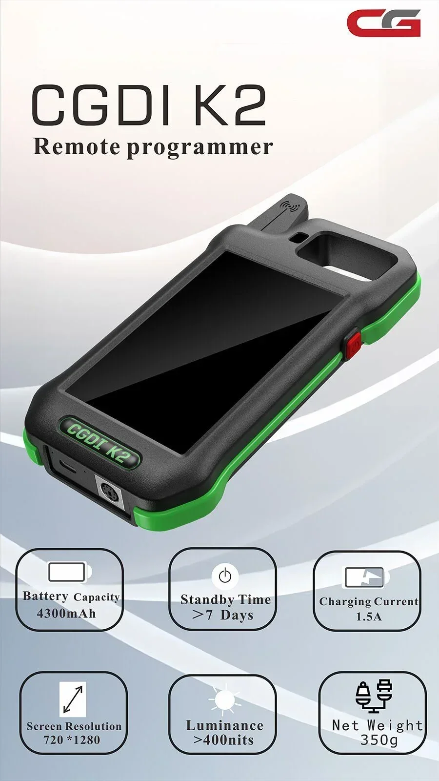 WIFI CGDI K2 Remote Generator Smart Key Programmer Tool for 96 Bit