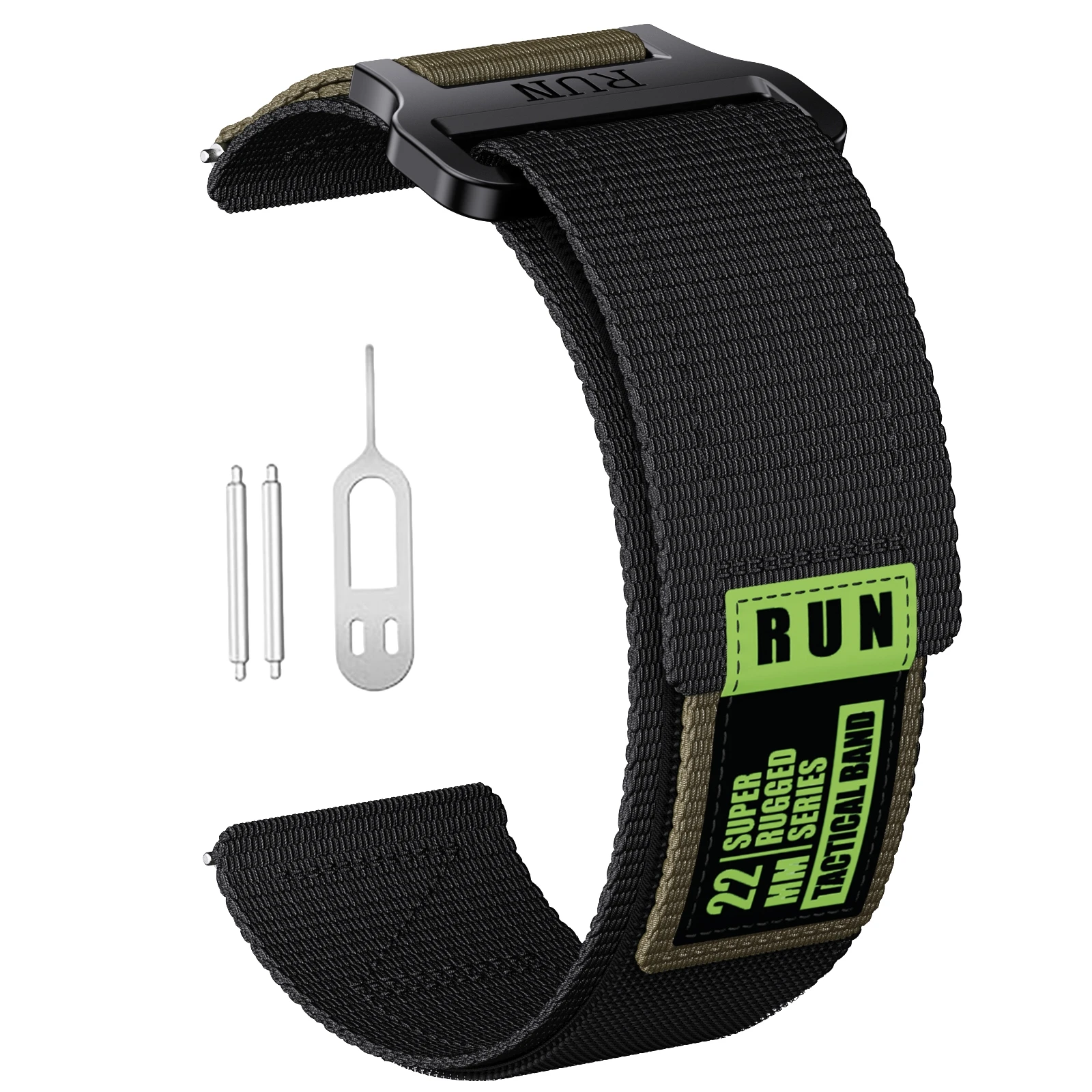 Enhanced Silicone Sport Watch Strap - 22mm Interchangeable Wristband