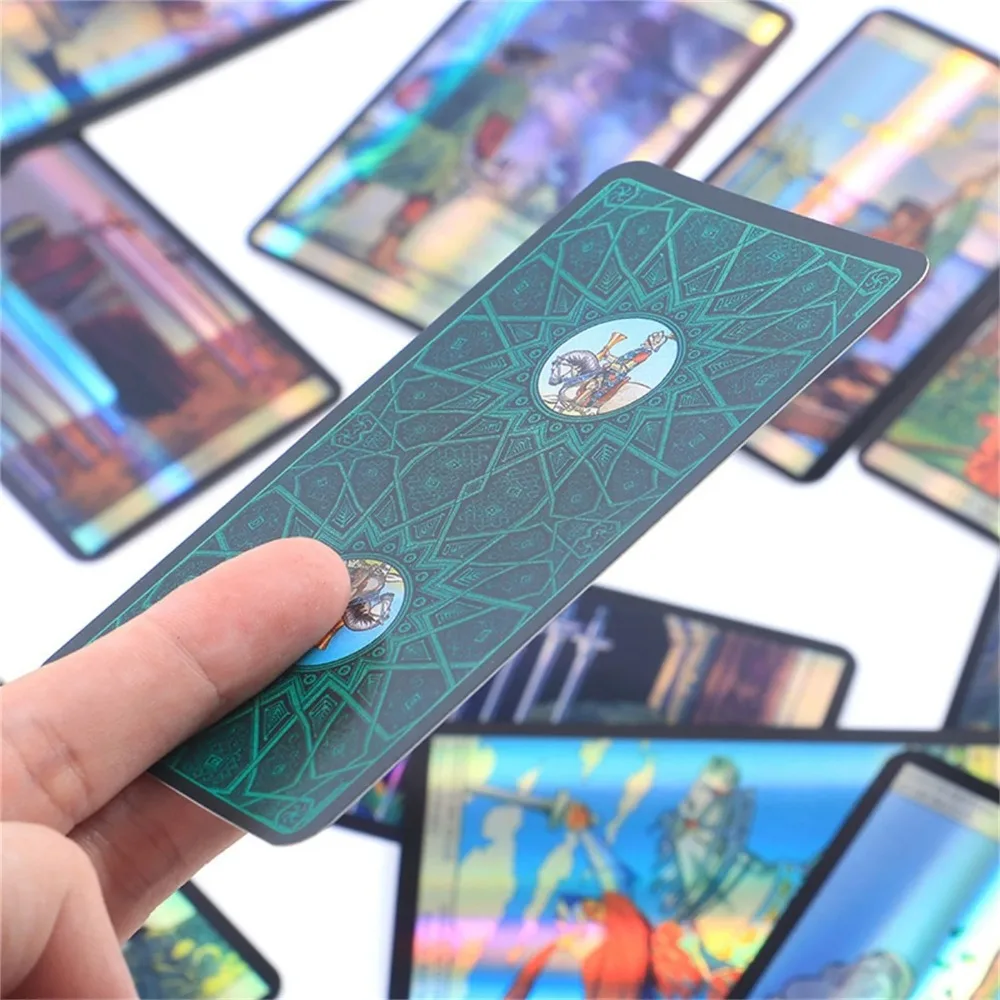 10.3*6cm Tarot of New Vision Deck Laser Edition with Guidebook for Beginners 3