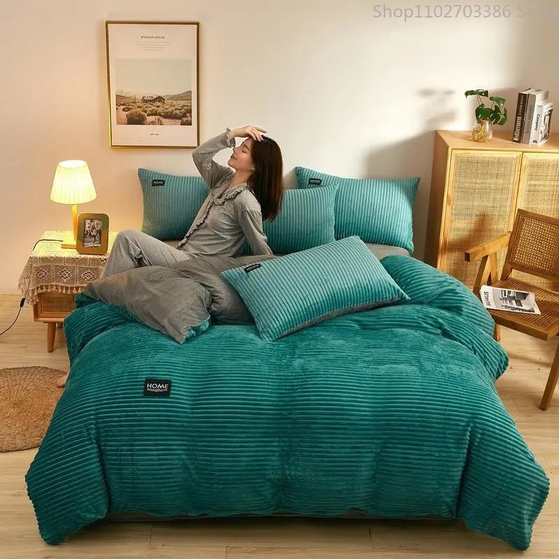 Coral Fleece Winter Warm Quilt for Bed Thicken Flannel Quilt Soft  Comfortable Warmth Quilts Winter Comforter Quilt Cover With - AliExpress