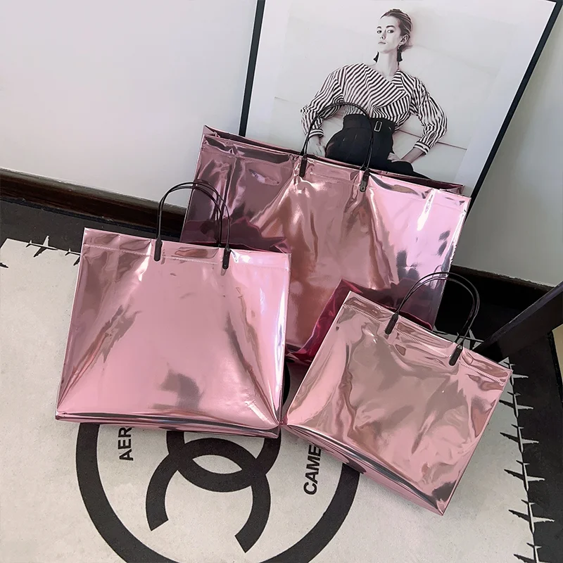 20 Event Party Shopping Mall Promotion Advertising Packaging Bags Wedding Gift Handbags Customized Logo_voghion.com