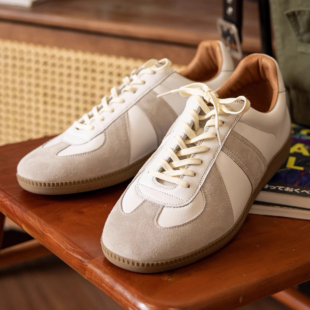 

Красные немецкие армейские кроссовки Tornado (GAT), мужские низкие кроссовки из натуральной кожи