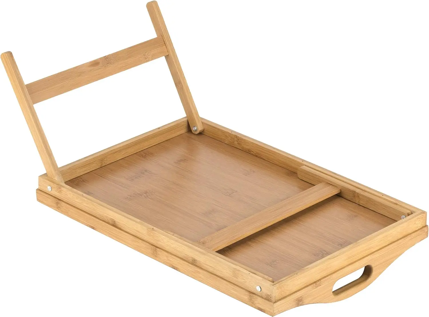 Tray with Folding Legs - Breakfast Tray with Handles - Bamboo Bed Tray for Bed, Sofa, Eating and Laptops  tray 5