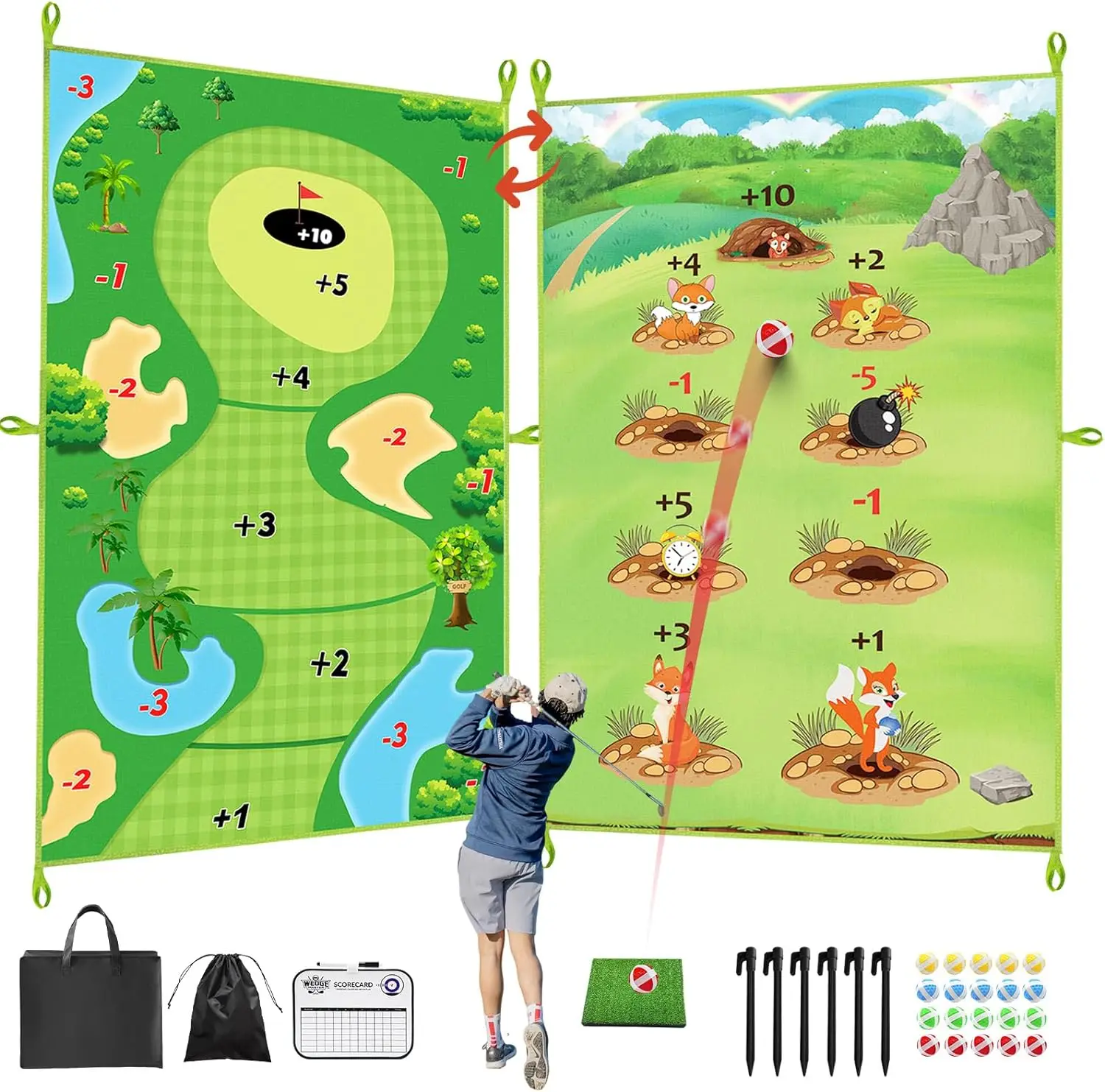 KidsGolfChippingGameSetGolfTrainingAidBattleRoyaleGolfFun