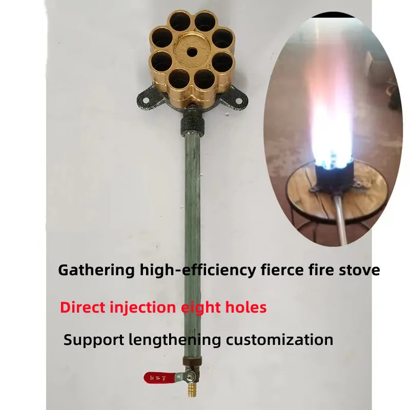 8hole Liquefied Gas Burner Direct Injector Concentrator Oven Pizza