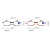Retro Folding Reading Glasses Anti Blue Light Prescription Glass  Portable Telescopic Eyeglasses with Case Diopter +1.0 To +4.0 6
