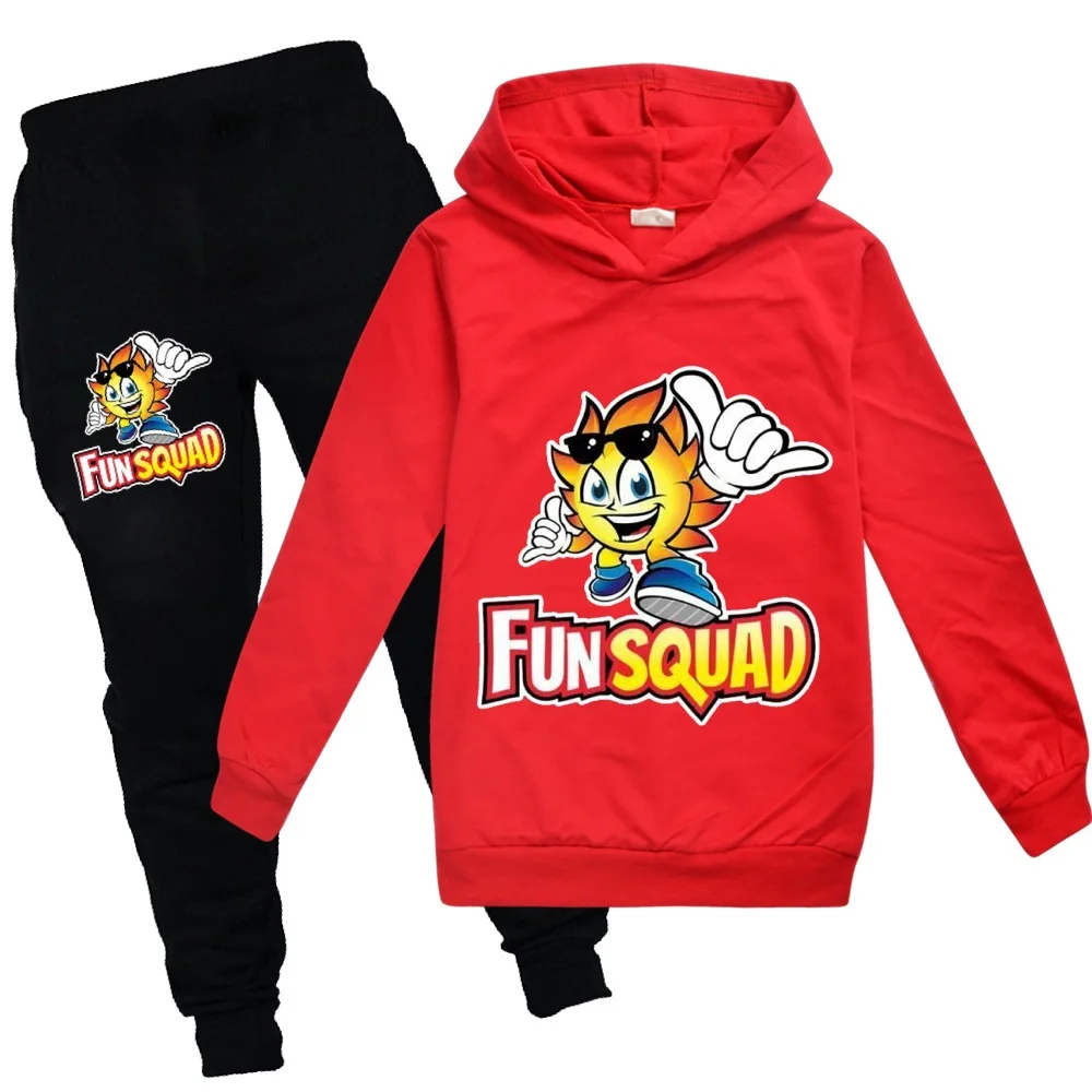 

Hot Sale Gaming Children Hoodie Sets Fun Squad Long Pants 2 Pcs Autumn Jogger Sweatshirts Suits Girls Boys Kids Winter Clothes