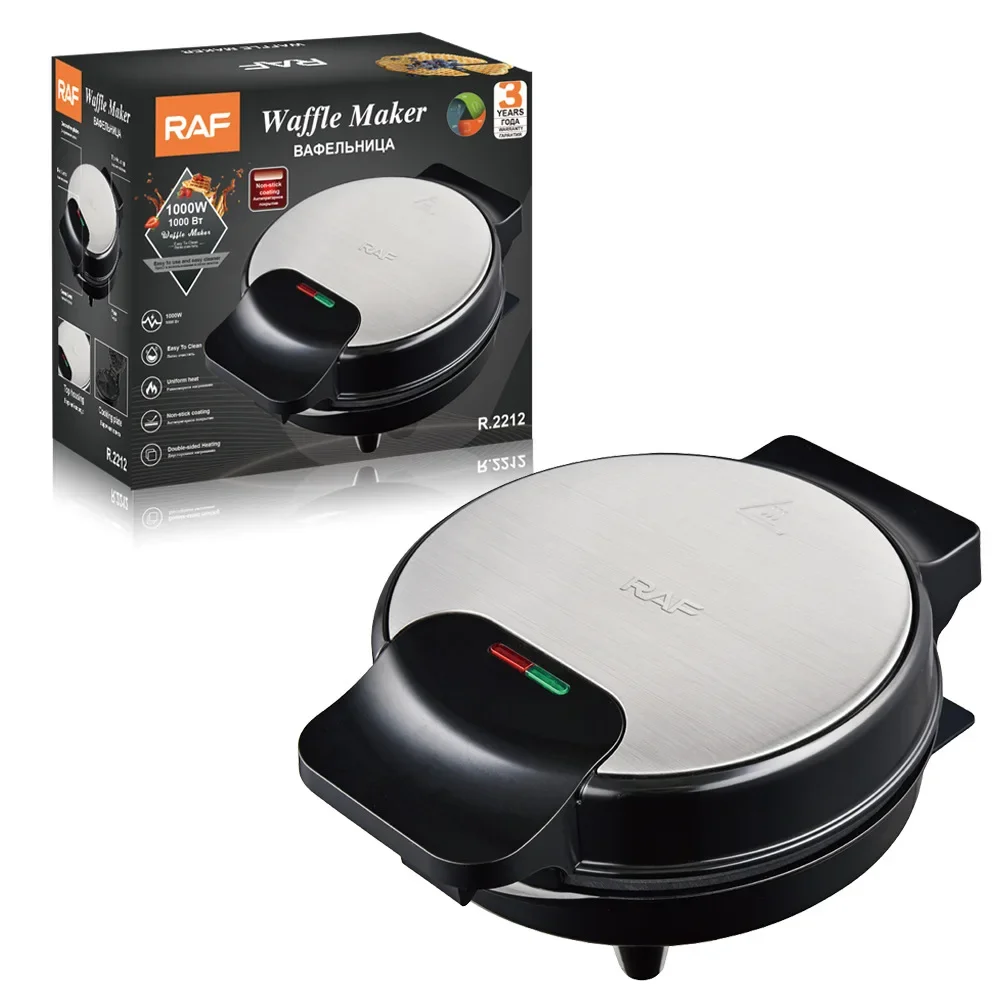 Description Picture 5 of item1000W Mini Electric Waffle Maker Double-Sided Heating Breakfast Sandwich Machine Non-stick Iron Pan Cooking Toaster Appliance